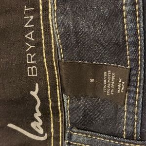 Lane Bryant SZ 18 dark,wash denim shorts,see pics,pockets front/back 21"